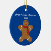 Kerstageornament Gingerbrood Man Keramisch Ornament (Rechts)