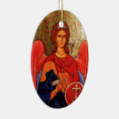 Kerstageornament Heilige Archangel Michael Keramisch Ornament (Rechts)