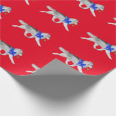 Kerstagepapier voor Siberië Husky Cadeaupapier (Hoek)