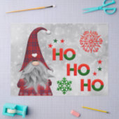 Kerstagetje zegt: Ho, Ho, Ho! Tissuepapier (Craft)