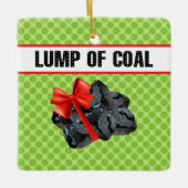 Kerstageversiering van steenkool keramisch ornament (Voorkant)