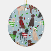 Kerstagewerper — keramisch versiering ornament (Links)