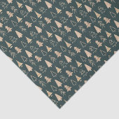 Kerstagroen en beige pijnboomstructuurcadeau t la tissuepapier (Detail)