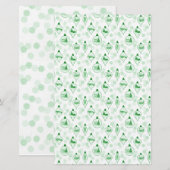 Kerstaille in het groen. (Voorkant / Achterkant)