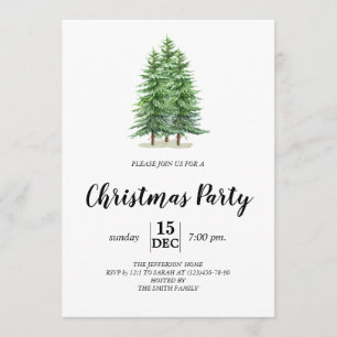 Kerstainbomen Chous Holiday Party Kaart