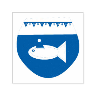 Kerstair Goldfish Self Inking Stamp Zelfinktende Stempel