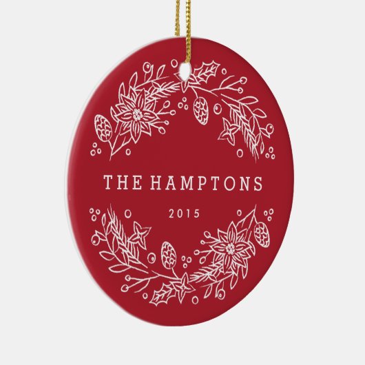 Kerstair keramisch Ornament - Berry (Rechts)