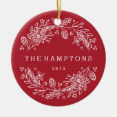 Kerstair keramisch Ornament - Berry (Voorkant)