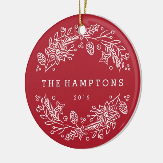 Kerstair keramisch Ornament - Berry (Links)