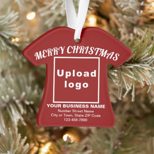 Kerstairband met T-Shirt voor zakelijk kerstfeest  Ornament (Boom)