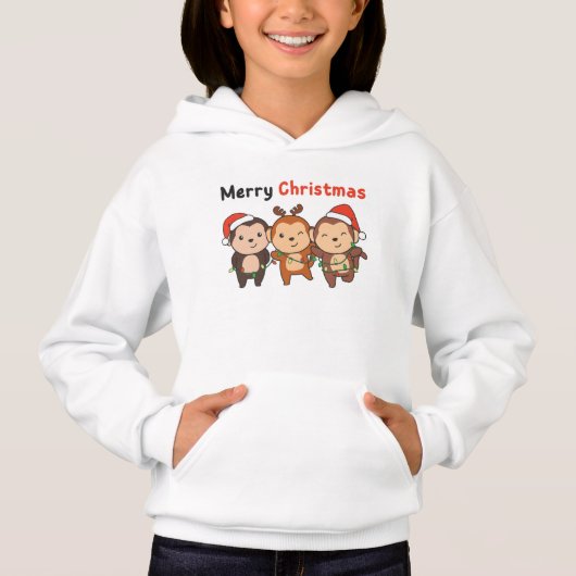 Kerstairdieren apen Kerstaven kerst (Voorkant)