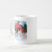 Kerstairdieren en Barn Koffiemok (Voorkant links)