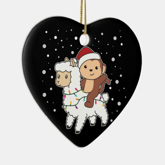 Kerstairdieren Keramisch Keramisch Ornament (Rechts)