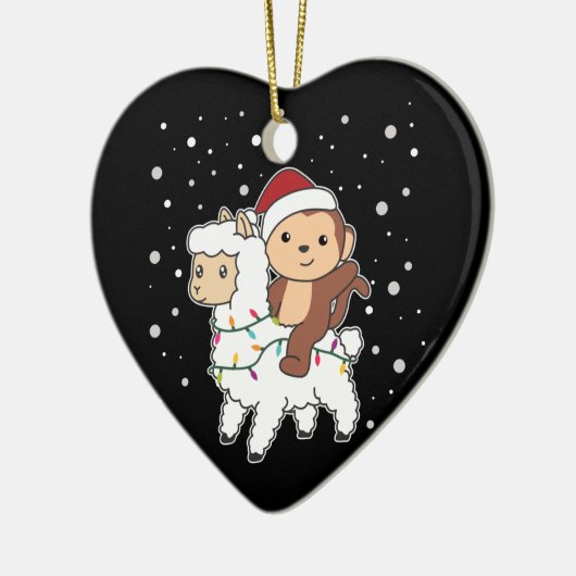 Kerstairdieren Keramisch Keramisch Ornament (Links)