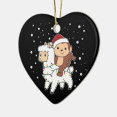 Kerstairdieren Keramisch Ornament (Links)