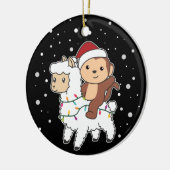 Kerstairdieren Keramisch Ornament (Links)