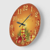 Kerstaire acrylwandklok grote klok (Hoek)