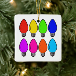 Kerstaire  blikjes Keramisch Ornament