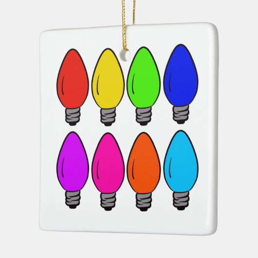 Kerstaire  blikjes Keramisch Ornament (Links)