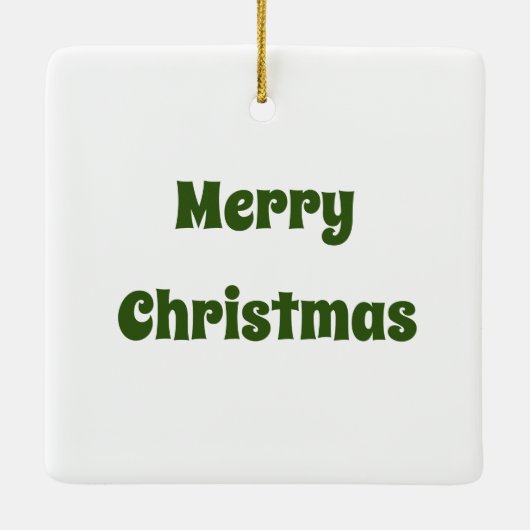 Kerstaire  blikjes Keramisch Ornament (Achterkant)