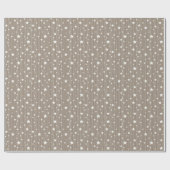 Kerstaire garland, beige seizoensontwerp cadeaupapier (Vlak)