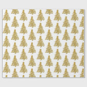 Kerstaire gouden (Faux) Cadeaupapier (Vlak)