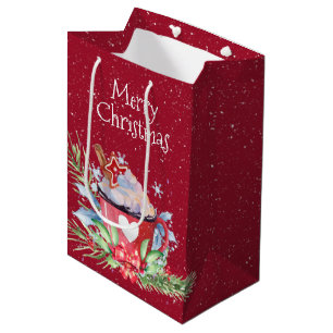 Kerstaire hete cacao en pine medium cadeauzakje