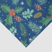 Kerstaire holly- en pijndenkeperpatronen voor het  tissuepapier (Detail)