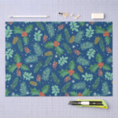 Kerstaire holly- en pijndenkeperpatronen voor het  tissuepapier (Craft)