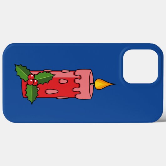 Kerstaire kaars met Holly Case-Mate iPhone Case (Achterkant (horizontaal))