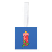 Kerstaire kaars met Holly Decoratie (Voorkant)