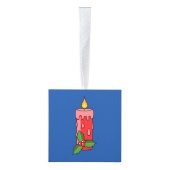 Kerstaire kaars met Holly Decoratie (Rechts)