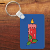 Kerstaire kaars met Holly Sleutelhanger (Voorkant)
