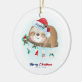 Kerstaire keramische versiering keramisch ornament (Links)