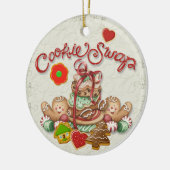 Kerstaire keramische versiering keramisch ornament (Links)