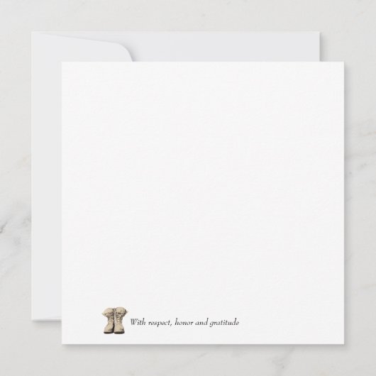 Kerstaire kerstaven notitiekaartje (Achterkant)