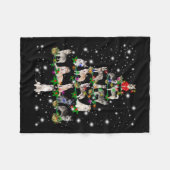 Kerstaire kerstboom, bedekt door vlieglicht fleece deken (Voorkant (Horizontaal))