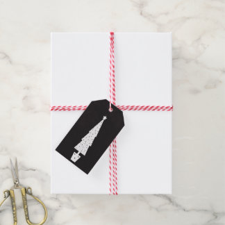 Kerstaire kerstboom Faux-kartonnen textuur Cadeaulabel
