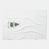 Kerstaire kerstboom - Gepersonaliseerde familie Theedoek (Horizontaal)