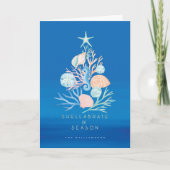 Kerstaire kerstboom in de kust van de Oceaan Feestdagen Kaart (Voorkant)
