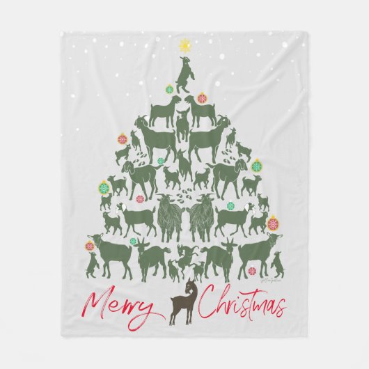 Kerstaire kerstboom voor fijne kerst fleece deken (Voorkant)