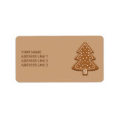 Kerstaire kerstboomstructuur met tekst etiket (Voorkant)