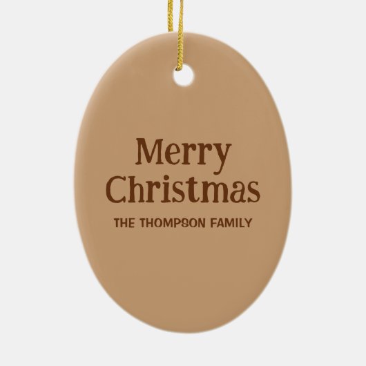 Kerstaire kerstboomstructuur met tekst keramisch ornament (Achterkant)