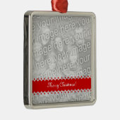 Kerstaire kerstfotoversiering metalen ornament (Rechts)