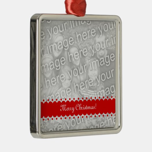 Kerstaire kerstfotoversiering metalen ornament (Rechts)