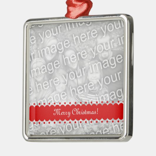 Kerstaire kerstfotoversiering metalen ornament (Links)