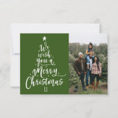 Kerstaire kerstkaart bedankkaart (Voorkant)