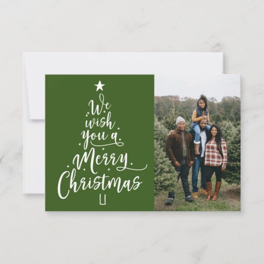 Kerstaire kerstkaart bedankkaart (Voorkant)