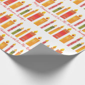 Kerstaire kleurstofkaarsen, aangepast cadeaupapier (Hoek)