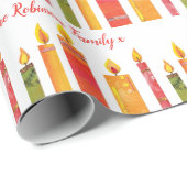 Kerstaire kleurstofkaarsen, aangepast cadeaupapier (Rol Hoek)